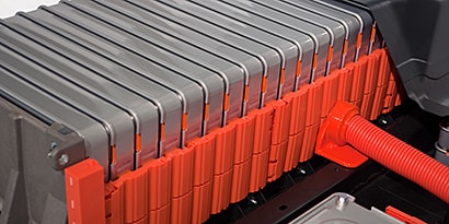 application shot of automotive xEV battery being worked on
