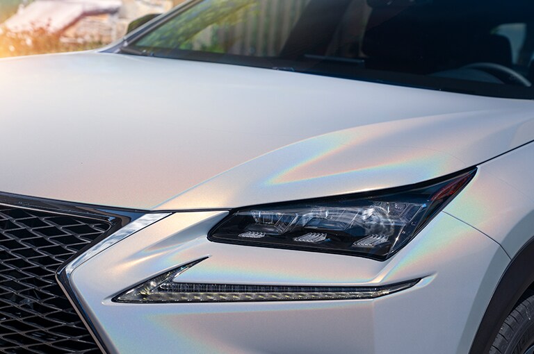 front of a car
