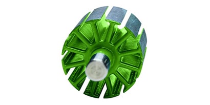 product shot of geometrically shaped electrical resins
