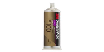 3M™ Scotch-Weld Epoxy Adhesive DP100 Plus is a very flexible, fast-setting, two-part epoxy adhesive
