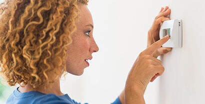 person looking at her face
