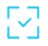 blue checkmark icon