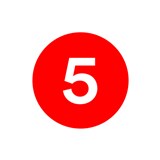 Red Number Five