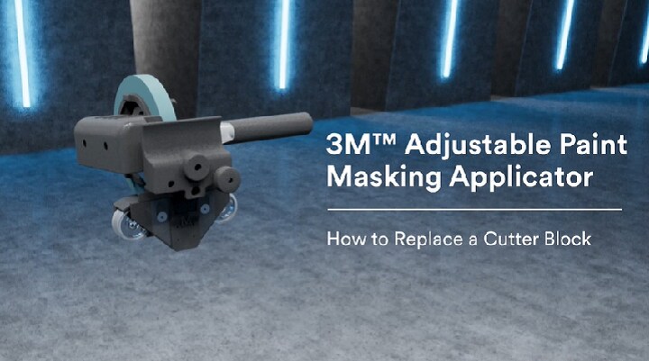 ภาพวีดีโอพร้อมข้อความ “3M™ Adjustable Paint Masking Applicator เครื่องมือติดเทป: Adjust the Applicator Tip เคล็ดลับการปรับ”
