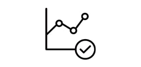 Performance reliability icon.
