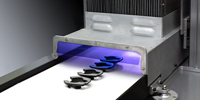 activation by UV light as part of assembly process