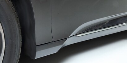 exterior trim attachment on the exterior of the vehicle
