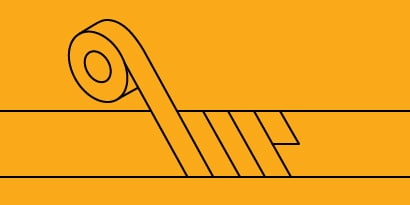 Icon of tape showing proper wrapping technique
