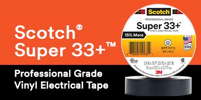 3M Scotch Super 33 Professional Use Vinyl Electrical Tape
