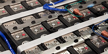 up close shot of a battery
