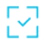 blue checkmark icon