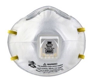 3M™ 8210V หน้ากากป้องกันฝุ่น ละออง ฟูมโลหะแบบมีวาล์ว, N95 ภาพผลิตภัณฑ์
