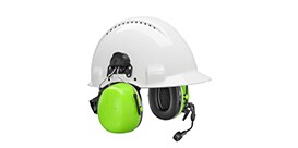 3M Peltor protective communications hard-hat attached headset
