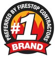 Logo reading Number One Brand Preferred by Firestop Contractors