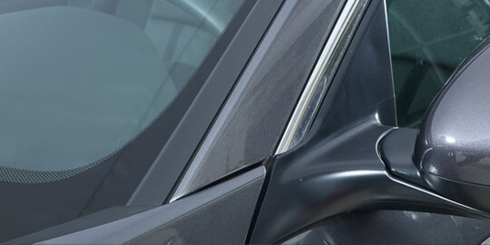 exterior trim bonding to glass
