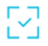 blue checkmark icon