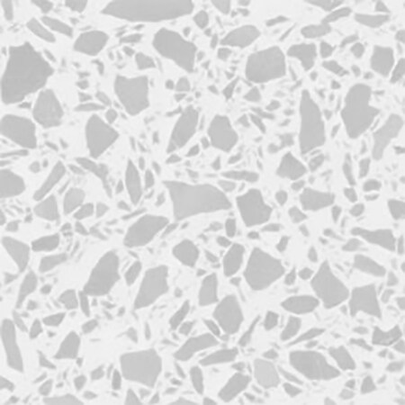 ภาพแสดงภาพตัดระยะใกล้ของตัวอย่างของ Terrazzo สีขาว FASARA Swatch
