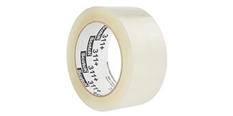 Image  of a roll of Scotch® Box Sealing Tape 311+, designed for cold-temperature application
