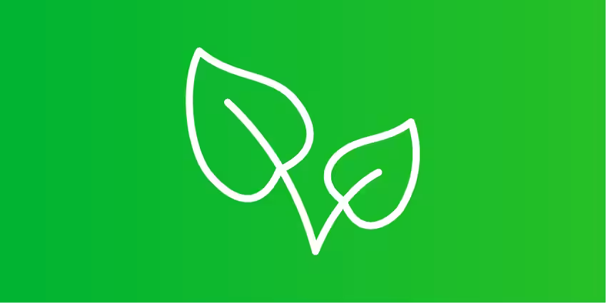 Green leaf icon 
