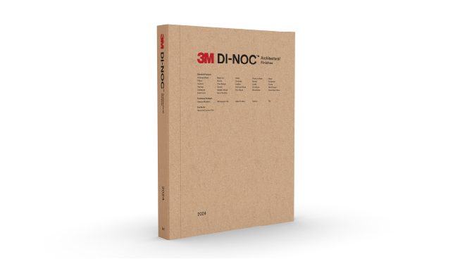 DI-NOC จัดทำแค็ตตาล็อกบนพื้นหลังสีขาว
