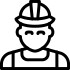 A worker with a hardhat