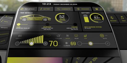 Vehicle information display screen
