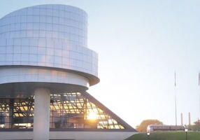 building with a glass roof