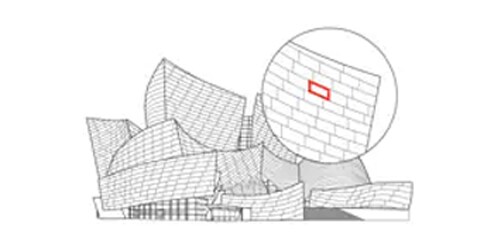 ภาพประกอบของ Walt Disney Concert Hall ในฟลอริดาที่ใช้เทป 3M VHB
