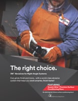 หน้าปกของโบรชัวร์ 3M™ ผลิตภัณฑ์งานขัดสำหรับระบบงานเจียร