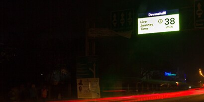 real time traffic updates on variable message sign
