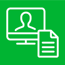 Whitepaper and desktop icon.
