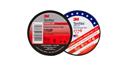 Three Scotch® Premium Vinyl Electrical Tapes
