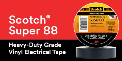 3M Scotch Super 88 Professional Use Vinyl Electrical Tape
