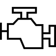 Propulsion engine icon
