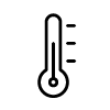 Thermal management temperature icon
