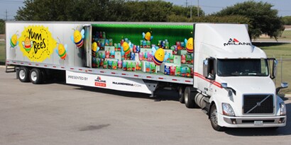3m fleet vehicle with reflective graphic film to promote brand awareness at night
