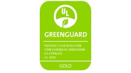 Icon signifying UL GREENGUARD Gold certification