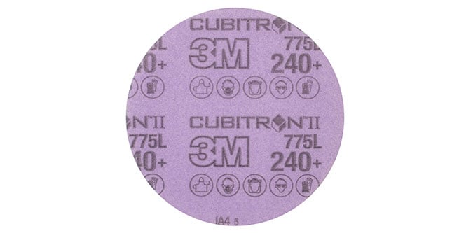 ผลิตภัณฑ์จานขัดหลังฟิล์ม 3เอ็ม™ คิวบิตรอน™ ทู รุ่น 775L
