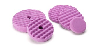Picture showing the purple foam finishing pads 33033, 33034, 33035, 33036, 33037
